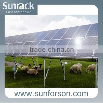 ground screw based mounting system solar ground mounting structure
