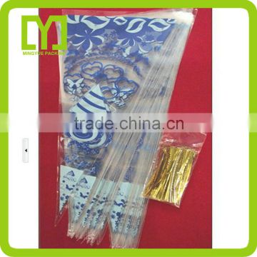 Factory sealed plastic cone bag/cheap plastic bags