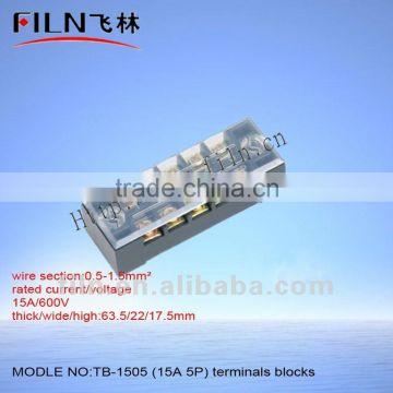 pin header terminal block TB-1505 15A 5P