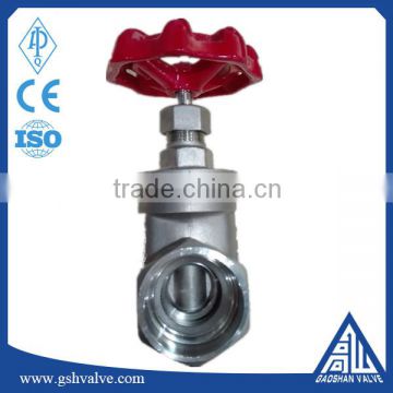 3 inch 316 stainless steel screw threaded gate valve