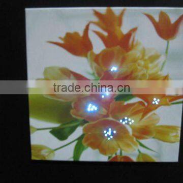 LED flower canvas painting light