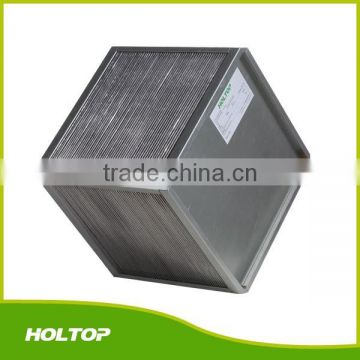 Shell and tube plate heat exchanger for air recuperator