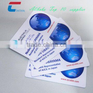 Cheap cr80 pvc cmyk laminated business card offset printing