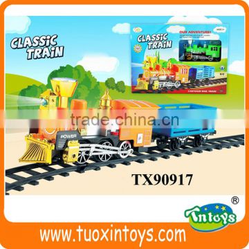 cartoon train, battery-operated toy, scrap train rail