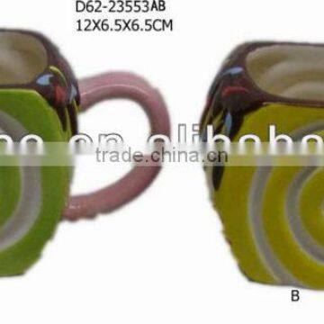 New design spiral ceramic cup set