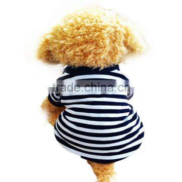 wholesale Stripe Pet Puppy Summer Shirt Pet Clothes Vest T Shirt