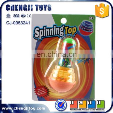 Newest educational toys wholeslae flash super spinning top toy for kids