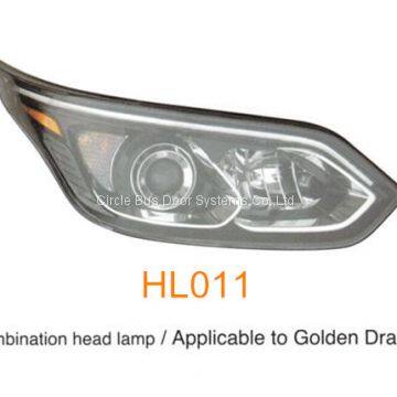Golden Dragon Higer King Long bus head lamp,bus front light(HL011)
