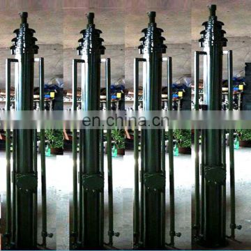 5m 100kg payload manual telescopic mast for Industrial lighting car