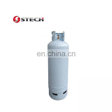 Refillable empty stainless steel 50kg lpg cooking gas cylinder for sale from factory