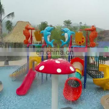 HOT Summer Mini Water Park Water Playground Water fiberglass Slide Aquatic Park Low price good quality For Sale