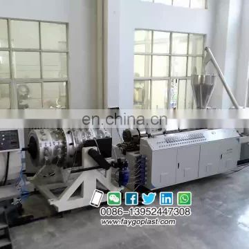 fiber reinforced plastic pipes production line pvc double pipe production line pvc fiber reinforced pipe extrusion line