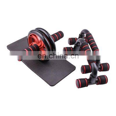 High Quality Family Fitness Abdominal Exercise ABS Wheel AB   Wheel Roller Fitness Stretch Elastic Exercise Push Up Frame Bars