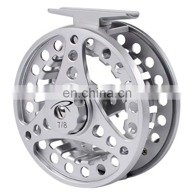 Wholesale 2021 China 3/4 5/6 7/8 Sizes 4 Colors Metal Ice Fishing Reels Aluminium Alloy Fly Fishing Wheels