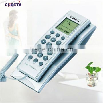white working model for telephone with LCD display