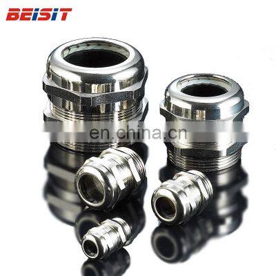 Metal Waterproof IP68 IP69K Cable Glands PG Brass 94 V-0 / V-2 BEISIT / OEM PG7-PG48 E360400 P0707BR VDE, UL CN;ZHE EPDM