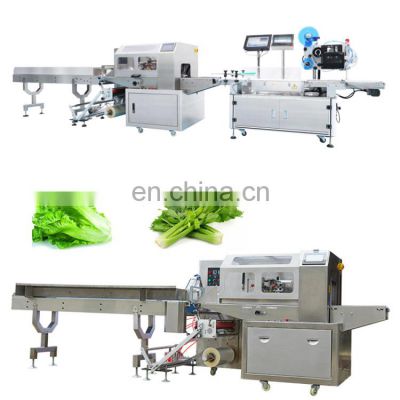 Model 600 Automatic fruit vegetable carrot pouch flow horizontal packing packaging machine