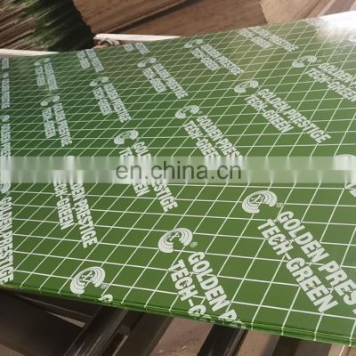 Green pp plywood marine plywood for construction materials 1220*2440*18mm Green pp plywood