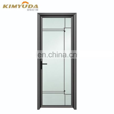 JYD turkish aluminum main entrance acoustic door design entry door glass insert aluminium hinged doors