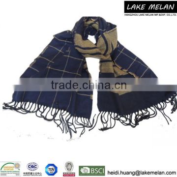 Hot Selling Acrylic Woven Scarf With Fringes For AW 16