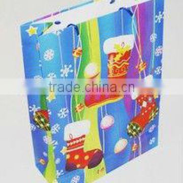 christmas paper shopping bag with full colour printing