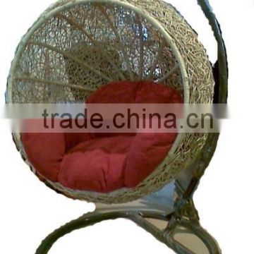 Outdoor Wicker Egg Shaped Hanging Swing Chair(DH-004)