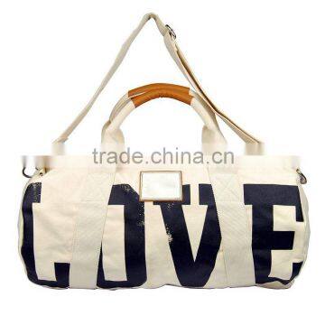 T042-2014 stylish canvas ladies hand bag,canvas shoulder bag