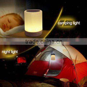 Rechargeable Mini Portable Smart Bluetooth Speaker Led Camping Lamp