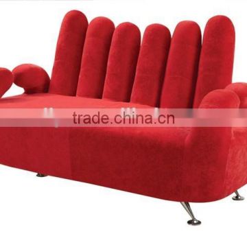 modern fiberglass hand shaped sofa