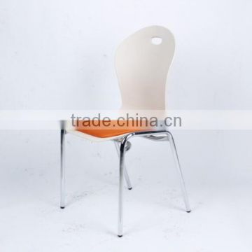 cheap plastic stacking report chair used in office 1015D