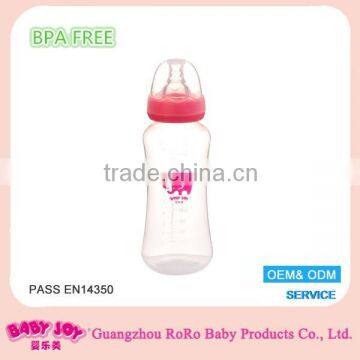 Hot sale health BPA-free durable 300ml 10oz PP material baby feeding bottle with nipple with low price and quality