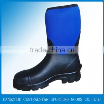 men high heel rubber safety work boots/work shoes