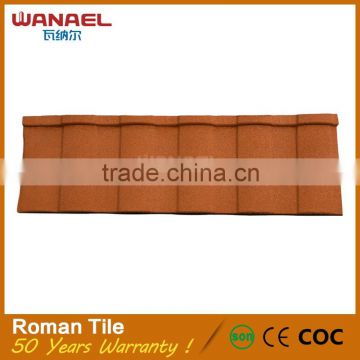 chinese low cost flat stone coated steel aluminium metal roof tile, spanish style kerala double roman roof tile prices                        
                                                                                Supplier's Choice