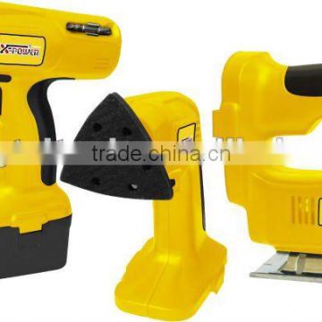 3 IN 1 Cordless tool set with drill, sander, jia saw in BMC packing