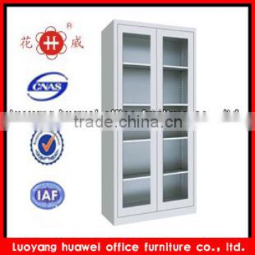 steel glass door filing cabinet /metal cabinet office use