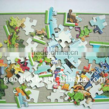 Cute pattern promotion cardboard puzzle printing