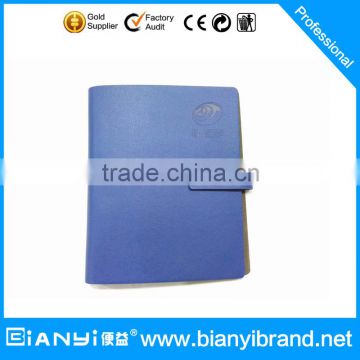 Hot sale leather notebook with black rings