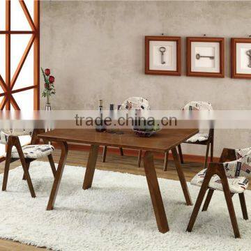 Full Set 4 Seats Solid Wood Restaurant Furniture (FOH-BCA58)