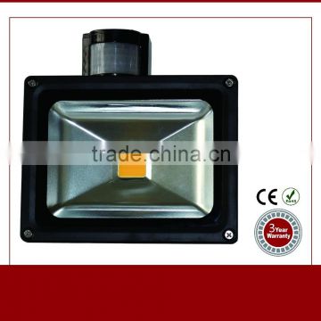 Competitive price epistar chip stable anti-aging IP54 PIR led flood light