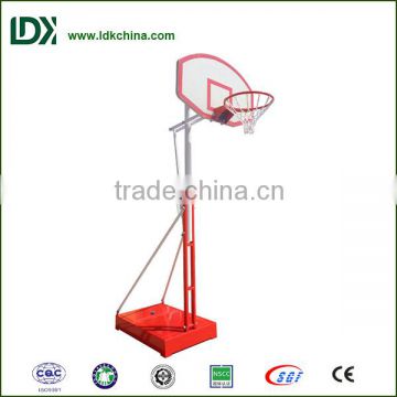 Indoor outdoor height adjustable portable basketball hoop