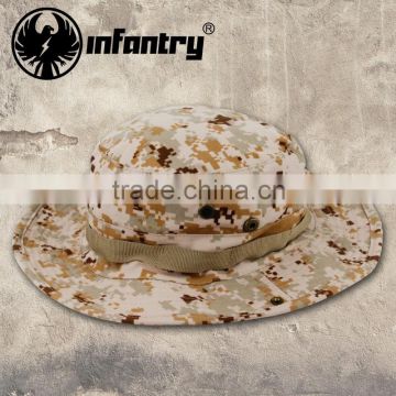 Infantry Army Camouflage Unisex Boonie Hat Bucket Hats Cap Wind Resistant Camping Hiking Fishing NEW