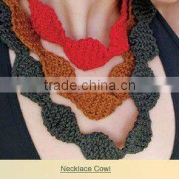 hand crochet necklace cowl