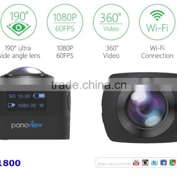 2016 new all viewer 360 experience video panoview action camera