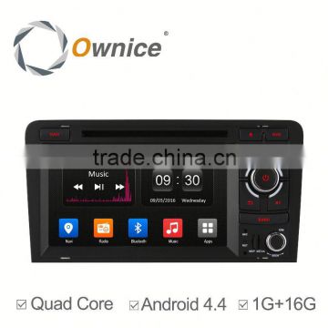 Ownice Quad Core Pure Android 4.4 for Audi A3 S3 Car DVD GPS player support TPMS OBD