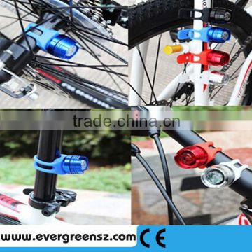 Best designed popular mini led aluminum battery powered 3 modes led bicycle wheel light