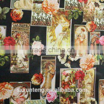 Custom digital flower print fabric with reliable quality