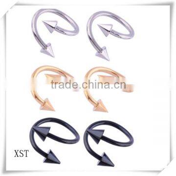 three color vibrating eyebrow ring custom eyebrow rings