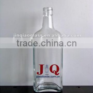 700ml flat glass spirit bottle