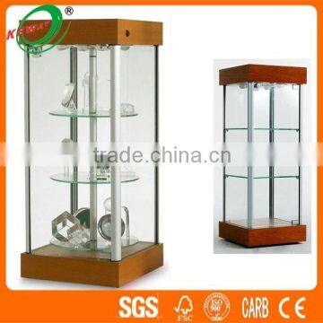 MDF Bottom Cabinet Tempered Glass Luxury Showcase