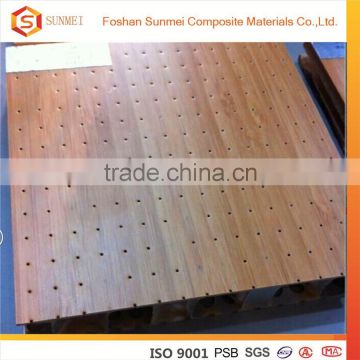 sound proof A2 fireproof perforated wood panel